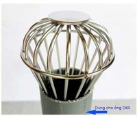 Cầu lưới KG57 chắn rác lá cây sân thượng inox304 đúc dày cao cấp, thoát nước mưa nhanh ống 60,90,114mm - Hàng chính hãng - Dùng cho ống 60