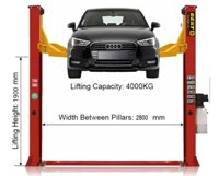 CẦU NÂNG Ô TÔ 2 TRỤ GIẰNG DƯỚI BEST - 4000 KG