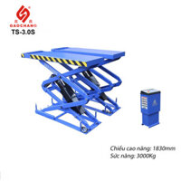 Cầu nâng ô tô cắt kéo, nâng bụng GAOCHANG TS-3.0S 3 tấn, nâng 1830 mm - Thiết bị Spro