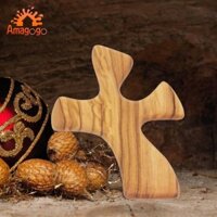 Cầu Nguyện Bằng Gỗ Thánh Giá Nữ Nam Cơ Đốc Nhân Di Động Thoải Mái Tôn Giáo Cầm Tay Chữ Thập