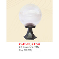 Cầu nhựa 3 tấc gắn trụ cổng, Đèn cầu tròn bằng nhựa không han gỉ sét gắn cổng, Đèn gắn cổng bằng nhựa độ bền cao