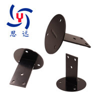 Cầu thang Tay vịn Phụ kiện hỗ trợ cố định Tay vịn bằng gỗ Hành lang Tường sau Giá đỡ thẳng màu đen