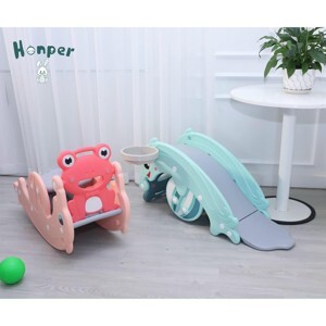 Cầu trượt bập bênh cá heo holla