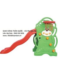 Cầu trượt cho bé hình gấu thích hợp với trẻ ở mọi lứa tuổi