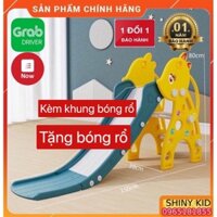 cầu truot em bé, cầu tuột cho bé mẫu nai vàng chịu lực tốt, an toàn cho bé [bảo hành 2 năm]