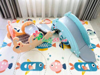 Cầu tuột bập bênh kèm bóng rổ Hobby WM19028