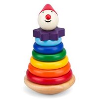 Cầu vồng chú hề, tháp hề xâu vòng | Đồ chơi gỗ cho bé vui học