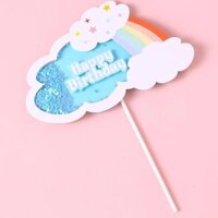 Cầu vồng hạt kim tuyến - HPBD Xanh