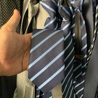 Cavat nam 8cm thắt sẵn dây kéo hàng 3 lớp lót silk mẫu mới 2020 dành cho trung niên loại 1 Giangpkc Q1-Q18 - Q9