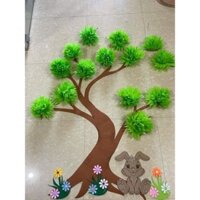 cây 3d trang trí mầm non