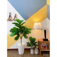 Cây bàng Singapore giả - Size từ 45cm đến 1m - từ 1 nhánh đến 3 nhánh - Cây giả, hoa lụa Decor trang trí nhà cửa