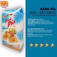 CÂY BÁNH PÍA TÂN HUÊ VIÊN NHÂN SẦU RIÊNG ĐẬU XANH ĐẶC SẢN SÓC TRĂNG