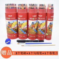 cây bút◑chì màu hòa tan trong nước 36 màu 48 màu bộ bút chì hòa tan dành cho trẻ em nghệ thuật vẽ tranh chuyên nghiệp qu