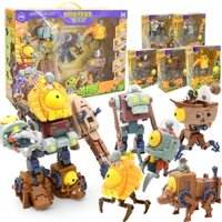 Cây Cảnh 5 Trong 1 vs... Zombies Bộ Đồ Chơi Mô Hình robot Cho Bé Trai Và Bé Gái