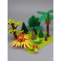 Cây cảnh bonsai trong nhà, hạt nhỏ, rừng nhiệt đới, cảnh rừng sáng tạo, cây xây dựng MOC