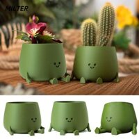 Cây cảnh trong chậu MILTER, Đồ dùng làm vườn Chậu hoa dày, Chậu trồng nước có đường kính lớn bằng nhựa thú vị để trang trí nhà cửa