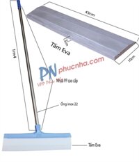 Cây cào nước, gạt nước sàn HO HI-5010 cán 140cm miếng gạt dài 43cm, dày 15mm