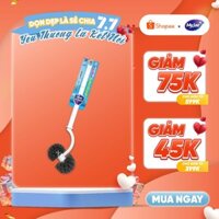 Cây Chà Bồn Cầu MyJae, Cọ Chà Toilet Loại 2 Đầu Tròn Kháng Khuẩn 45cm