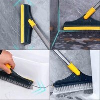 Cây Chà Sàn Nhà Tắm Đa Năng 4 Trong 1, Chổi Cọ Sàn Và Gạt Nước - Đầu Chổi Xoay 180 Cọ Sạch Khe Hẹp Và Góc Tường