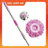 Cây chổi lau nhà 360 độ toàn thân inox
