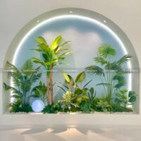 Cây chuối cảnh giả - Cây chuối quê cao 150cm- 200cm (ảnh và video cụ thể)