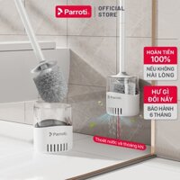 Cây cọ bồn cầu có cốc đựng, cọ toilet dán tường bàn chải vệ sinh Parroti Slim - SL03
