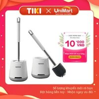 Cây Cọ Bồn Cầu Toilet, Cọ Nhà Vệ Sinh Cao Cấp Damas MT1 - Tích Hợp Bình Đựng Nước Tẩy Khô Thoáng Làm Sạch Nhanh Chóng, Dụng Cụ Gắp Tóc Vô Cùng Tiện Lợi - Để sàn