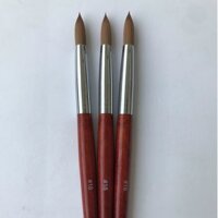 Cây Cọ đắp móng bột, cán gỗ Size số 18