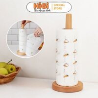 Cây Cọc Gỗ Để Giấy Cuộn Màng Bọc Thực Phẩm Nhà Bếp Đa Năng Thiết Kế Bắt Mắt Tiết Kiệm Không Gian