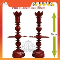 Cây đèn nến thờ gỗ hương, cao cấp sang trọng