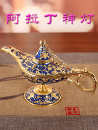 Cây Đèn Thần Aladdin Nghìn Lẻ Một Đêm Phước Lành May Mắn Hợp Kim Trang Trí Decor Làm Đẹp Phòng Khách Nhà Hàng Văn Phòng Sáng Tạo Cao Cấp