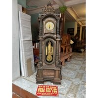 Cây đồng hồ tứ trụ gỗ mun lào