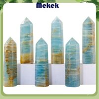 Cây đũa phép pha lê tự nhiên JOWS, Tháp pha lê canxit, Cây đũa phép 6 mặt lớn tự nhiên, Điểm pha lê chữa bệnh tự nhiên hiện đại Obelisk để thiền Reiki