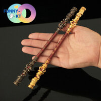 Cây đũa thần vàng Wukong, mô hình nhỏ vũ khí, phụ kiện trò chơi, Vua Khỉ 22cm