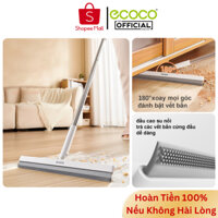 Cây Gạt Nước Sàn Nhà ECOCO, Chổi Gạt Đa Năng Lưỡi Chổi Bằng Silicone Mềm Dẻo Xoay 180 Độ Tiện Lợi