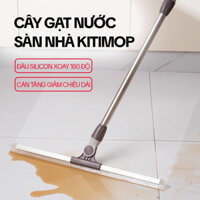 Cây Gạt Nước Sàn Nhà KITIMOP G50 – Chổi Gạt Silicon, Khớp Xoay 180°, Cán Dài Tùy Chỉnh