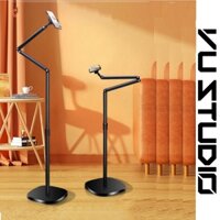 Cây giá đỡ kẹp điện thoại livestream L01 nặng gần 3kg, chân quay chữ Z dựng trên sàn xoay 360 độ - Vu Studio