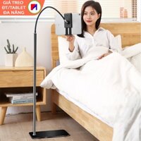 Cây giá treo kẹp điện thoại máy tính bảng ipad 11" đa năng 360 độ livestream, quay tiktok, xem phim để đầu giường