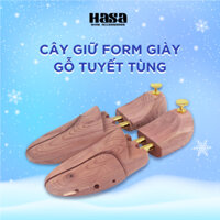 Cây giữ form giày chất liệu gỗ tuyết tùng shoe tree cao cấp HASA CGFG05 chính hãng