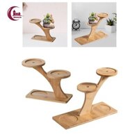 Cây Gỗ Đứng Chậu Hoa Kệ Nhiều Tầng Mini Trang Trí Chậu Tổ Chức Cho Nhà Sân Vườn Góc Phòng Khách