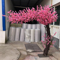 Cây Hoa Đào giả, cây hoa mai giả trang trí decor nội thất phòng khách,phụ kiện chụp ảnh Tết ,shophoathuychi