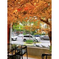 Cây hoa mai giả thi công theo yêu cầu của khách