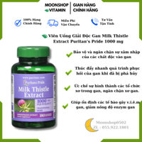 Cây khế sữa, Bổ gan,Men gan cao,Gan nhiễm mỡ,Giải độc gan ,Puritan Pride Milk Thistle 1000mg hộp 180 viên
