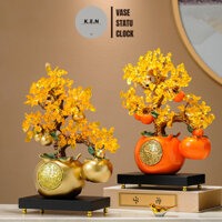 Cây kim tiền trang trí phòng khách, tài lộc thuận lợi may mắn, đồ phong thủy sang trọng, KENDECOR