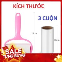 CÂY LĂN BỤI QUẦN ÁO (KÈM 3 LÕI). Cây Lăn Bụi Đa Năng ( Lông Động Vật, Sợi Vải, Đồ Da, Chăn Nệm, Ghế Salon) - Hàng nhập k