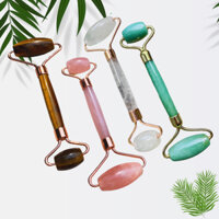 Cây lăn massage mặt bằng đá đồng giá 529k tặng kèm chặn giấy đá thạch anh thô tự nhiên