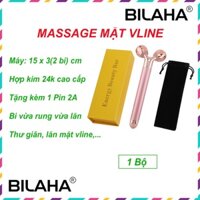 Cây lăn massage nâng cơ chống lão hóa chảy xệ giúp lưu thông mau cho làn da căng mướt, thon gọn Vline B196 Loại I