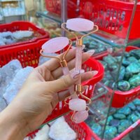 Cây lăn massage Thạch Anh Hồng Tiêu chuẩn 3A