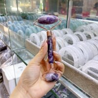 Cây lăn massage Thạch Anh Tím đầu A