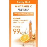 Cây lăn mắt dưỡng trắng da mờ thâm Cathy Doll Whitamin C Brightening Eye Serum 15ml